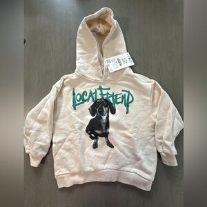 Zara size 4 NWT Local Friend Dauchhund Hoodie